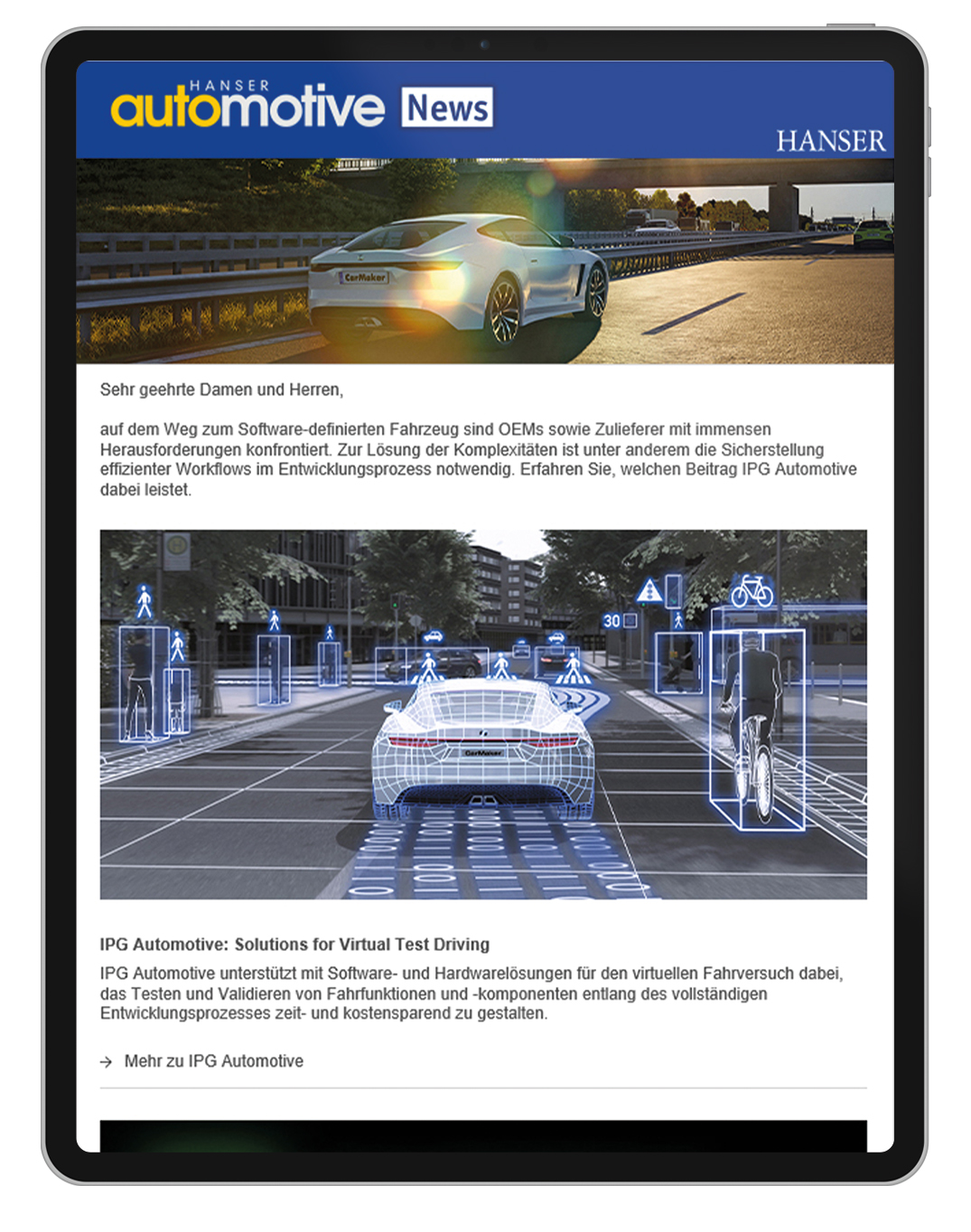 HANSER automotive Standalone-Newsletter