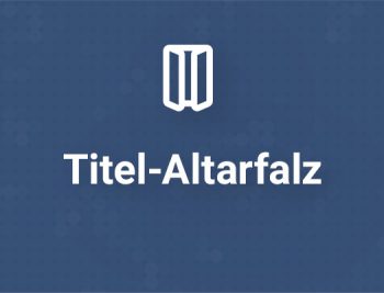 Werbeformat Titel-Altarfalz