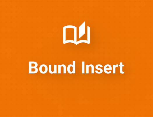 advertising format bound insert in FW Tool and Mold Making