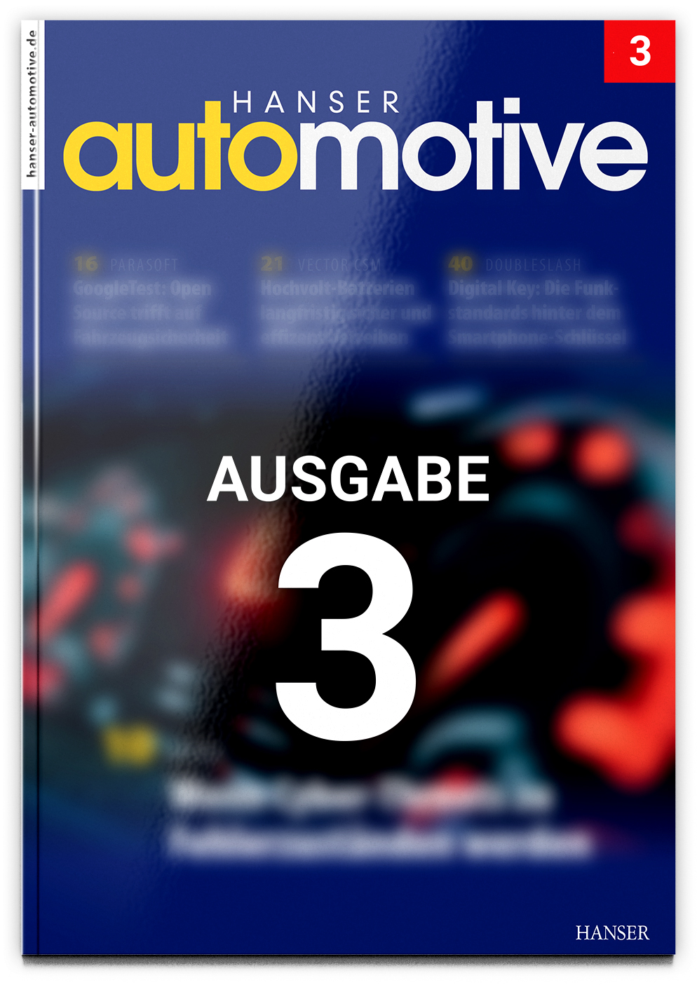 Fachzeitschrift HANSER automotive Themenvorschau Ausgabe 3