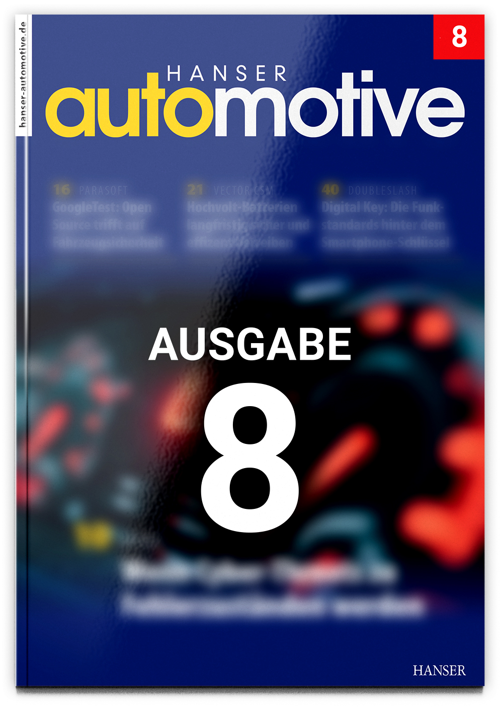 Fachzeitschrift HANSER automotive Themenvorschau Ausgabe 8