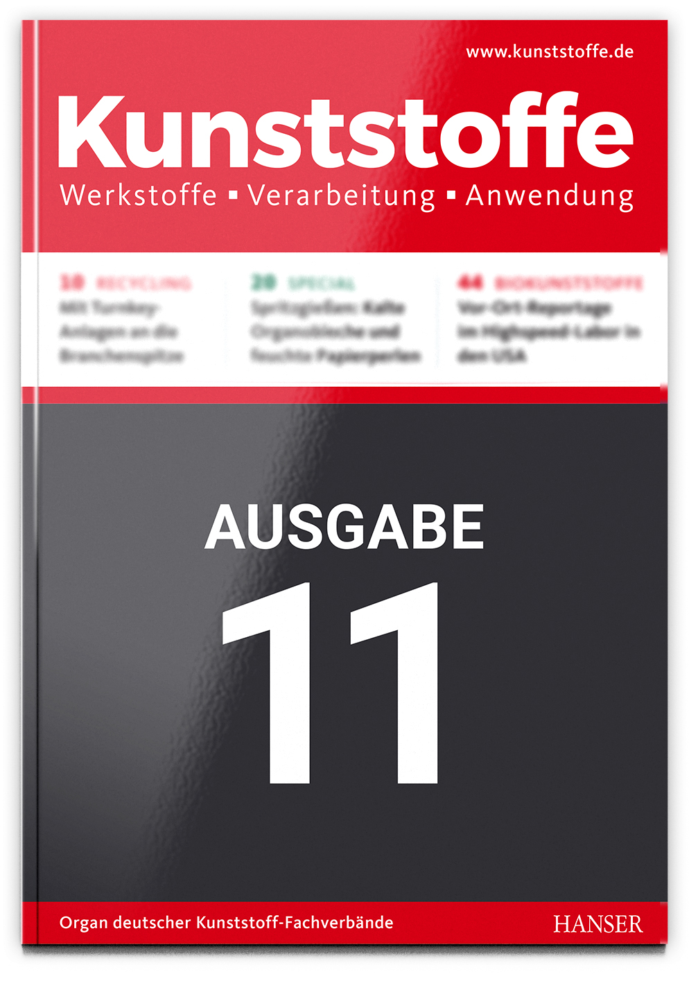 Fachzeitschrift Kunststoffe Themenvorschau Ausgabe 11