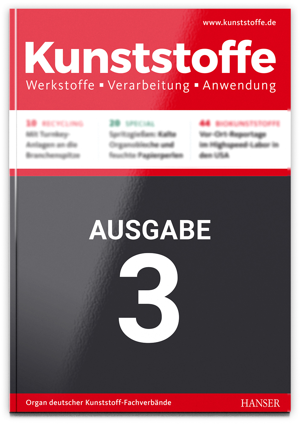 Fachzeitschrift Kunststoffe Themenvorschau Ausgabe 3