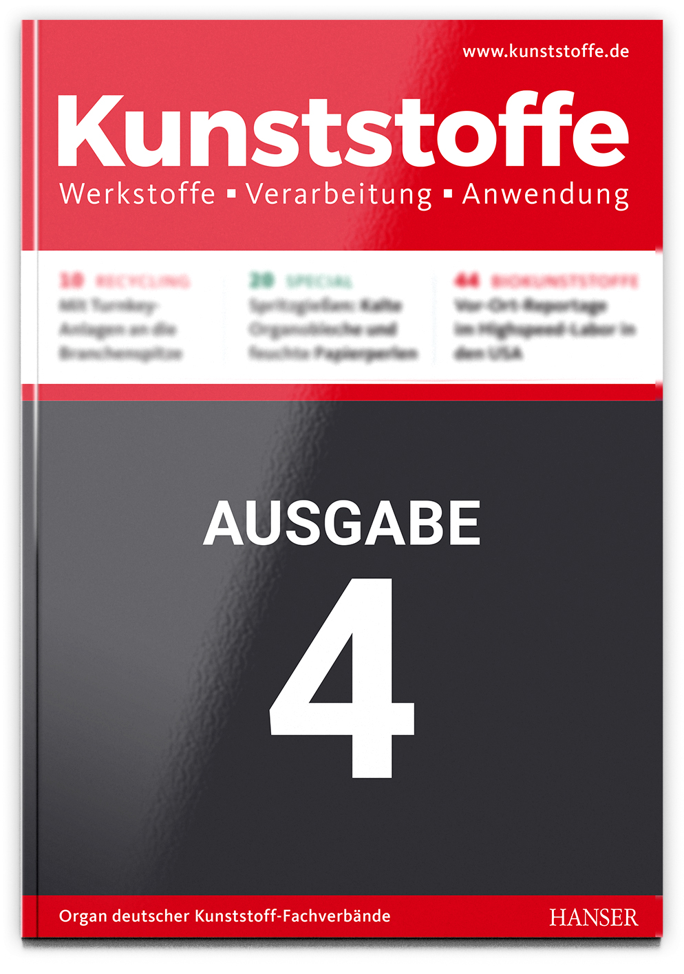 Fachzeitschrift Kunststoffe Themenvorschau Ausgabe 4