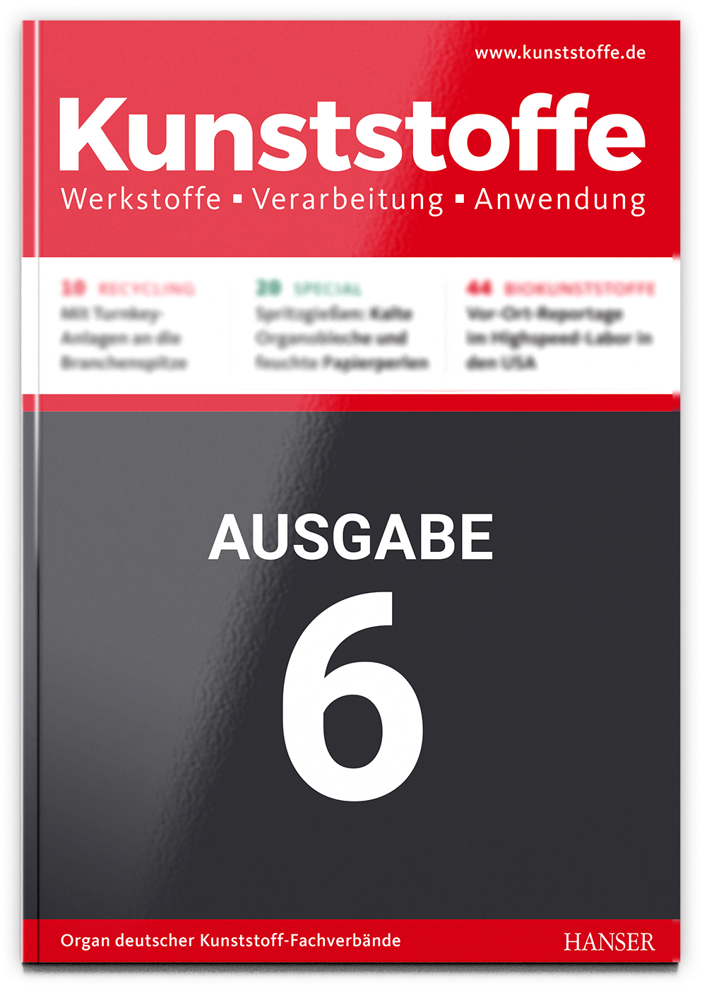 Fachzeitschrift Kunststoffe Themenvorschau Ausgabe 6