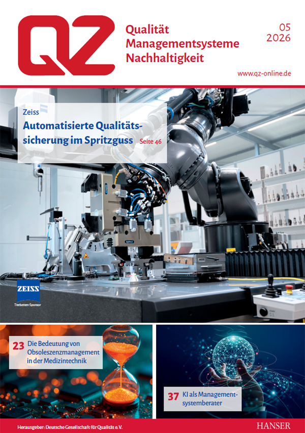 Fachzeitschrift QZ Qualität & Zuverlässigkeit Titelseite Ausgabe 5/2026