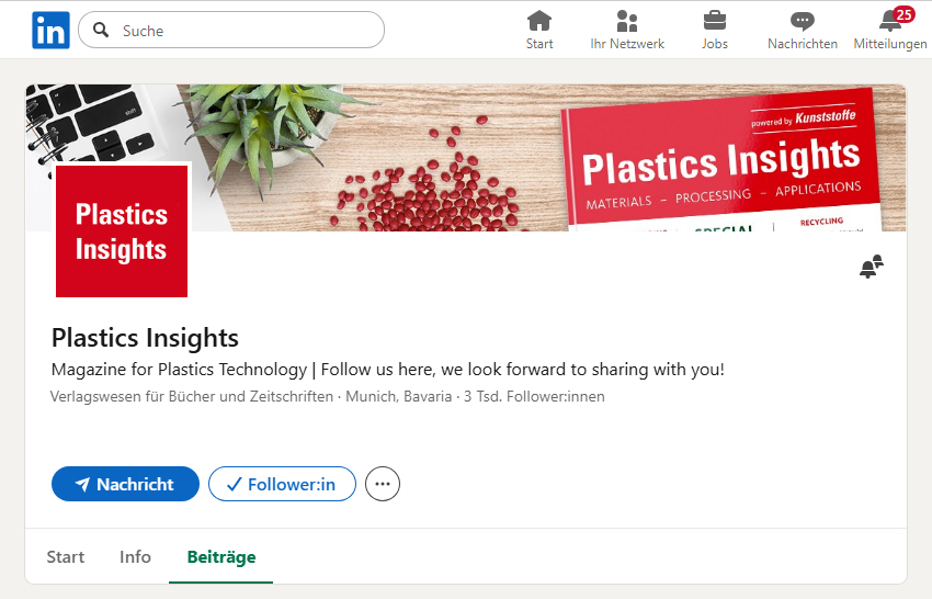 Plastics Inisghts on LinkedIn Screenshot
