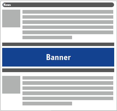 Banner im Newsletter