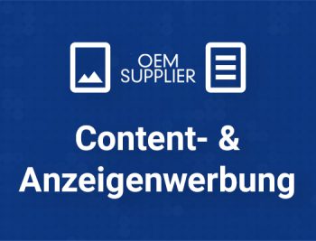 OEM Supplier Content Formate & Anzeigen